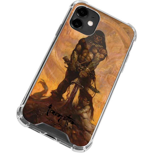 Frazetta Barbarian iPhone 12 Clear Case
